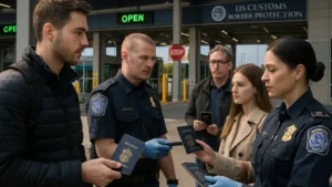 Canada updates rules for citizens traveling to US featured image showing border crossing
