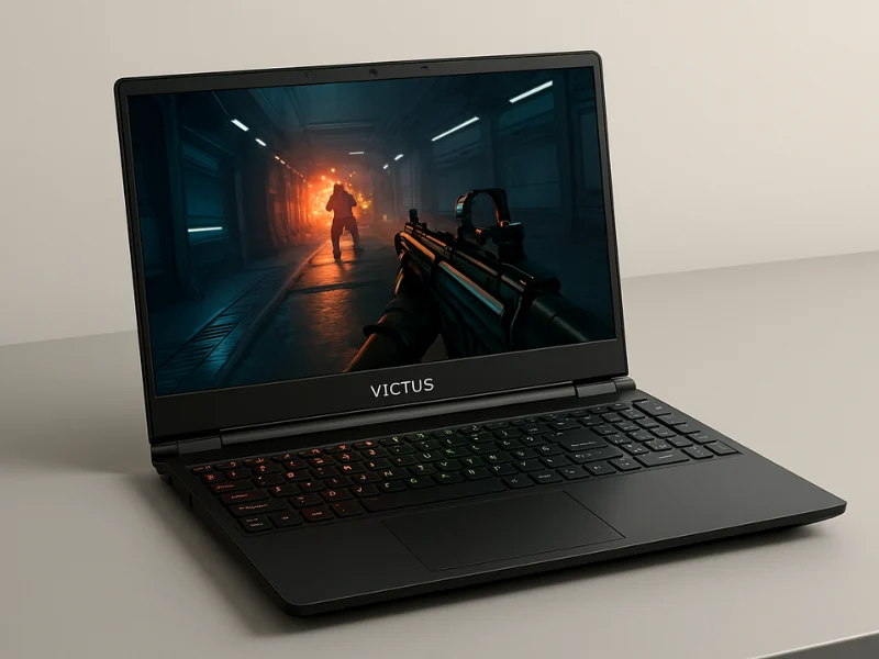HP Victus 15 sleek best affordable gaming laptop with Ryzen 5 and RTX 3050 in 2025.