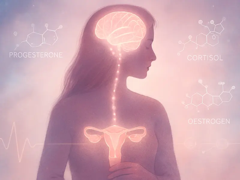 Does Mental Health Affect Menstrual Cycle – Brain Hormone Connection Visualization